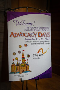 welcome sign for advocacy days